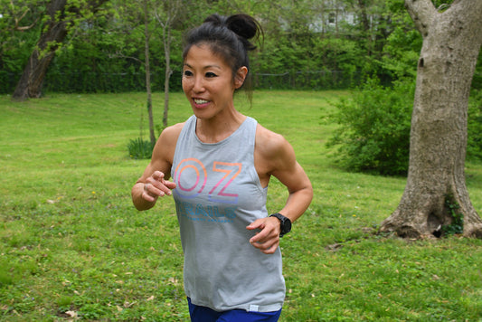 Oz Trails Stacked Color Performance Tank in Gray-Unisex