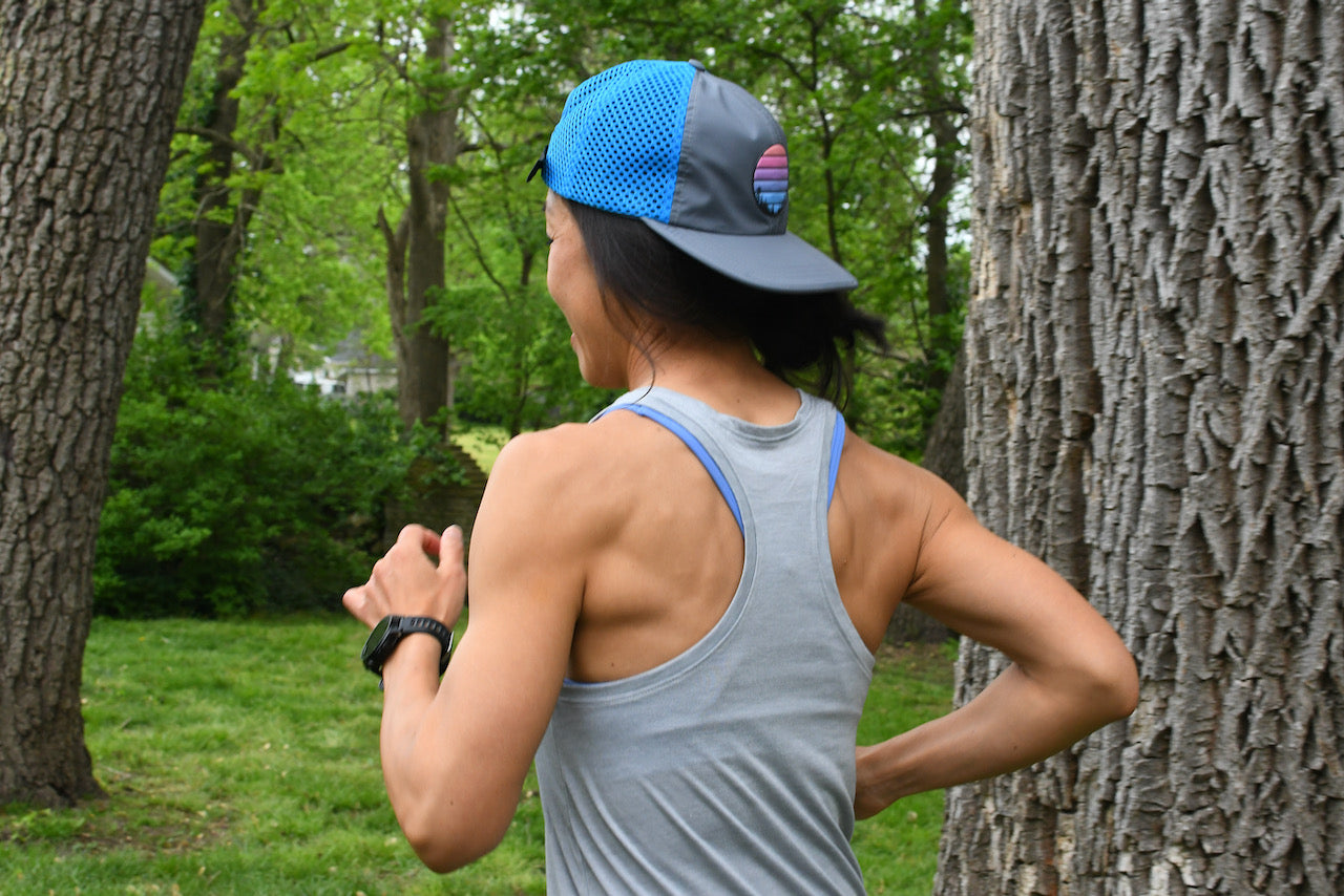 Oz Trails Stacked Color Performance Tank in Gray-Unisex