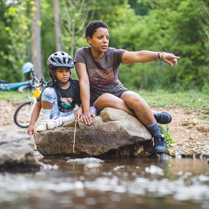 Oz Trails Topo Tee in Espresso-Women's