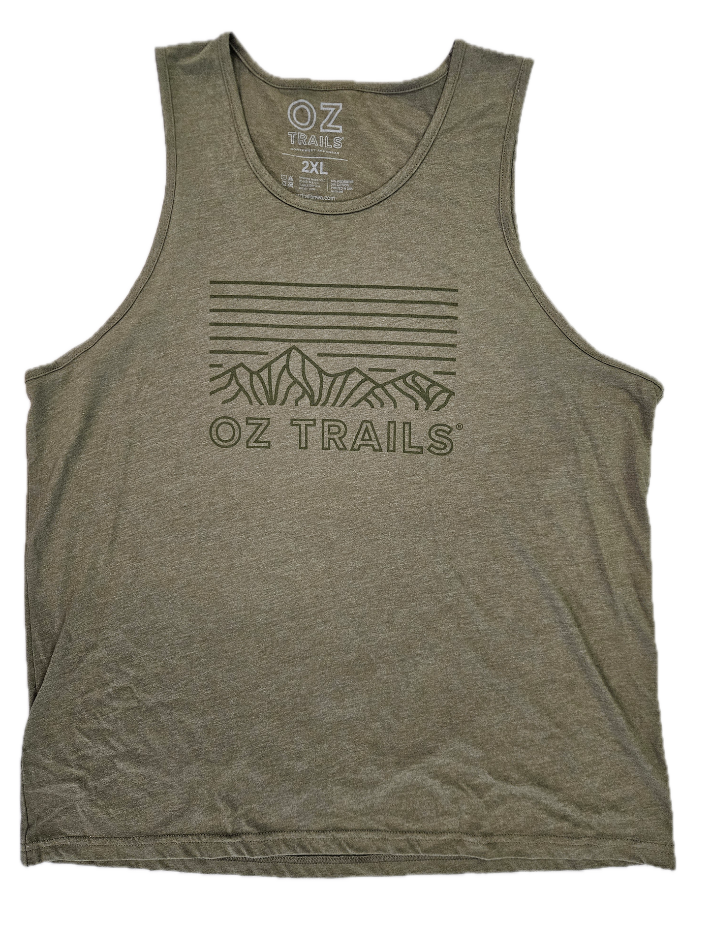 Oz Trails Line It Up Tank in Olive Green