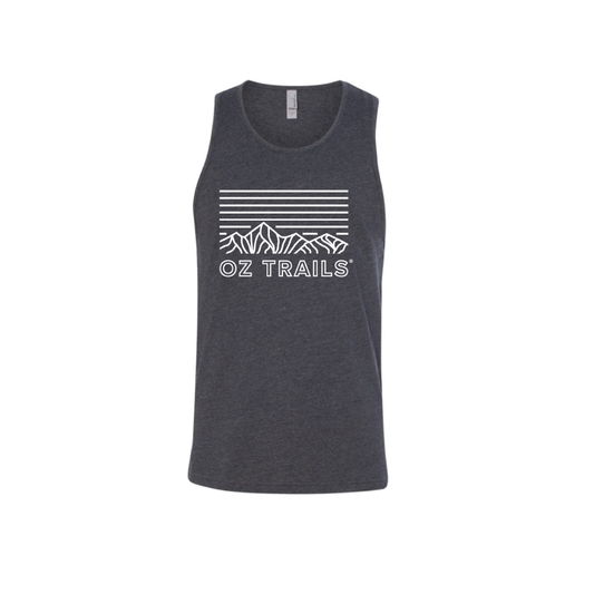 Oz Trails Line It Up Tank in Charcoal-Unisex