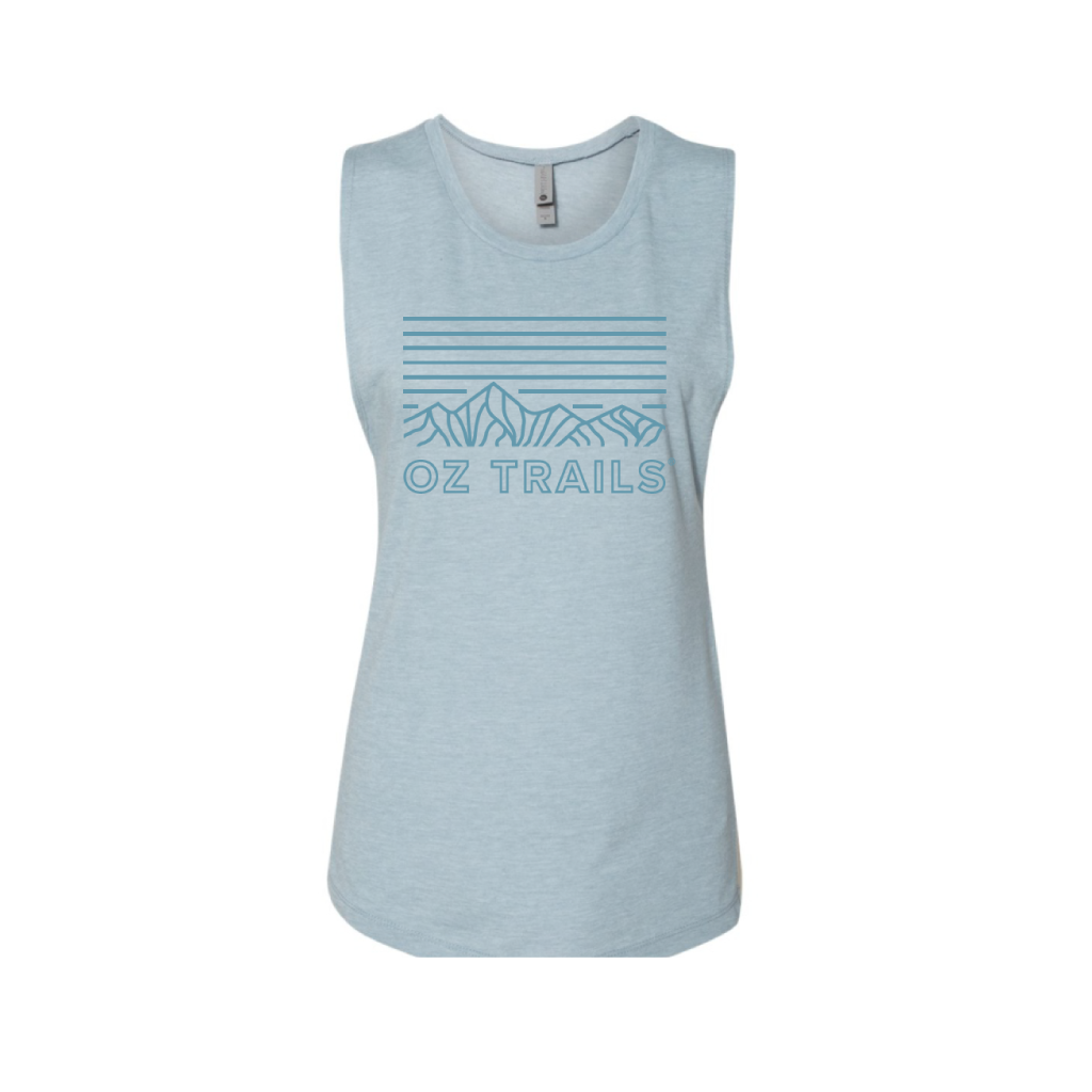 Oz Trails Line It Up Tank in Sky-Women's