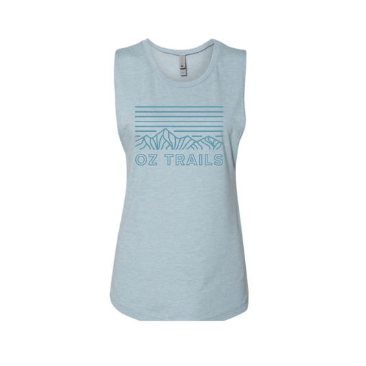 Oz Trails Line It Up Tank in Sky-Women's