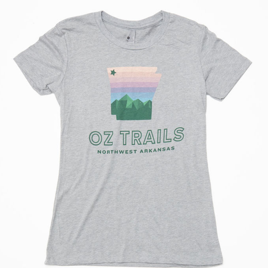 Oz Trails Classic Tee in  Heather Grey-Women's
