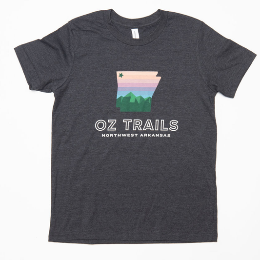 Oz Trails Classic Youth Tee in Charcoal