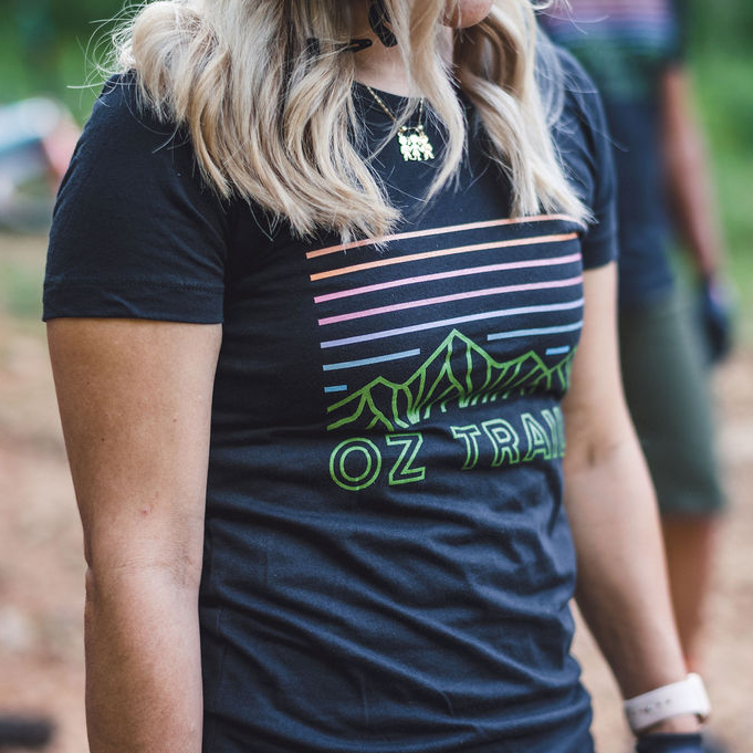 Oz Trails Line It Up Tee in Black-Women's