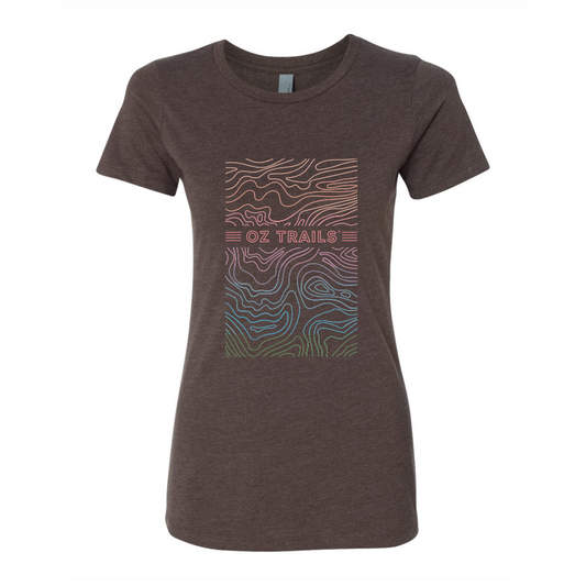 Oz Trails Topo Tee in Espresso-Women's