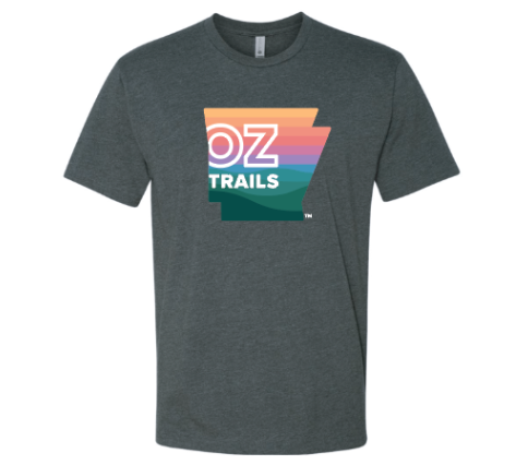 OZ Trails on Arkansas Tee in Charcoal-Unisex